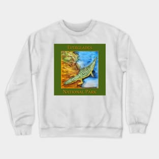 Everglades National Park, Crocodile Crewneck Sweatshirt